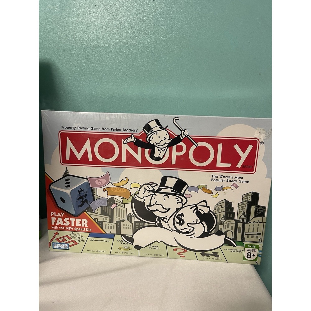 Monopoly Classic Board Game‎ With Speed Die Parker Bros. - Sealed
